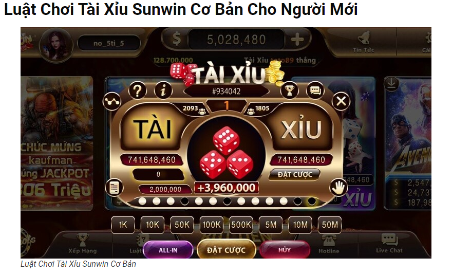 Mẹo Chơi Tài Xỉu Sunwin: Bí Kíp Chiến Thắng Từ Cao Thủ image-1731638352583