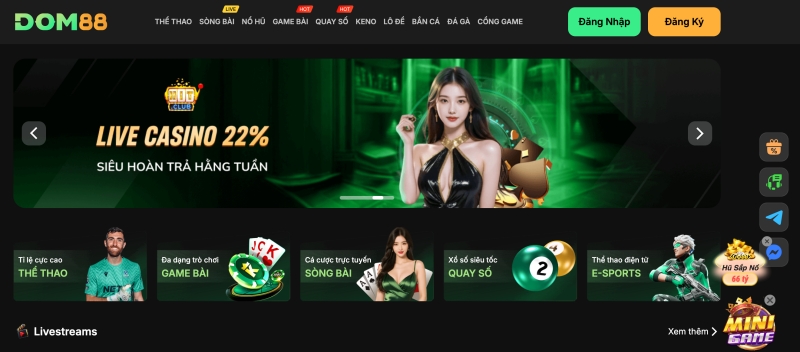 Dom88 - Nhà cái đẳng cấp Châu Á