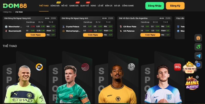 Dom88 - Nhà cái đẳng cấp Châu Á