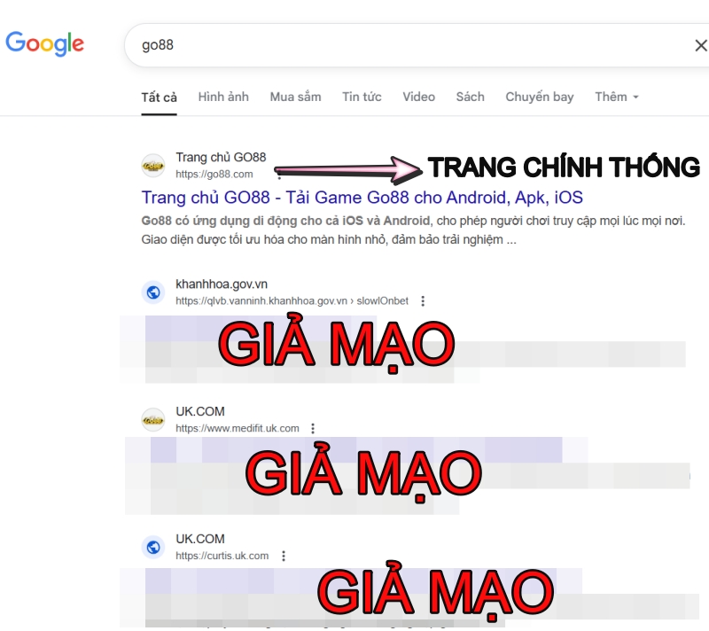 Cách nhận diện Go88 thật và giả